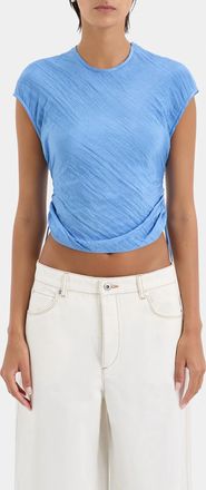 Sir. Ligera Gathered Top In Cornflower
