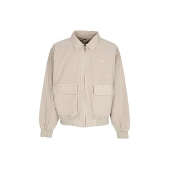Obey Montreal Bomber Jas Zilver Grijs - Heren - Zomerjassen - Grijs - S - Jassen