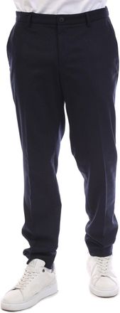 HUGO BOSS Mens P-Genius-CW-WG-244 Trousers in Dark Blue Wool - Size 36W/32L