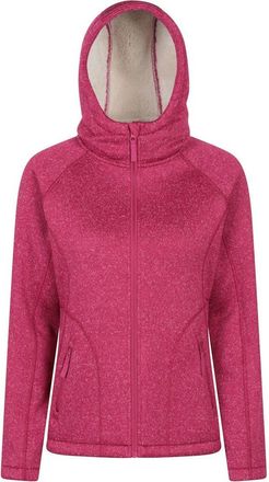 Mountain Warehouse Nevis Faux Fur Lined Full Zip Hoodie in Bright Pink at Nordstrom, Size 12