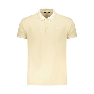 Cavalli Polo Shirts, male, Beige, Size: 2XL Beige Cotton Polo Shirt Men