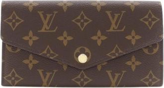 Louis Vuitton Pre-owned Portefeuille Sarah Monogram Lange Portemonnee - Dames - Vintage Accessoires - Bruin - ONE Size - Vintage