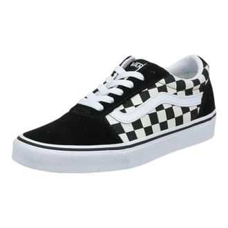 Vans Ward Checkered Sneaker in Black/White Canvas Women