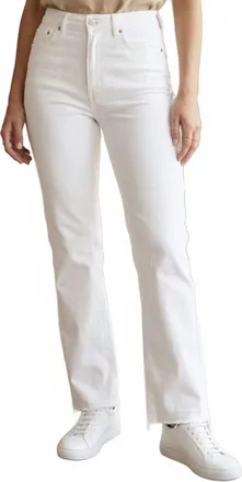 European Culture Straight Leg Jean In White