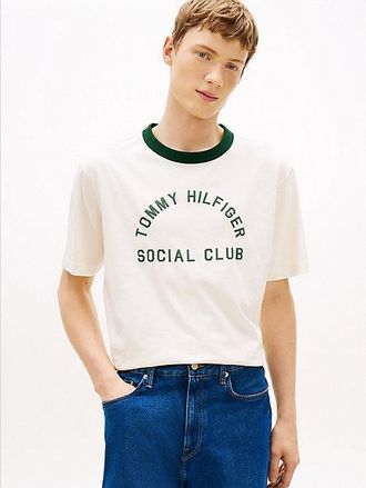 Tommy Hilfiger Contrast Crew Neck Relaxed Jersey T-Shirt