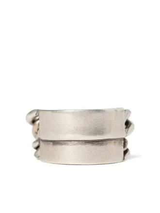 Ann Demeulemeester Anello Ize - Argento