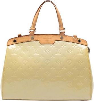 Louis Vuitton Pre-owned Brea MM - Dames - Vintage Handtas - Geel - ONE Size - Leer - Vintage