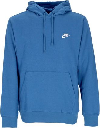 Nike Blauwe Fleece Hoodie met Trekkoordcapuchon - Heren - Sportshirts - Blauw - XL - Katoen - Fitness