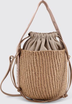 Chlo&eacute; Borsa Woody Mini Chlo&eacute; in rafia