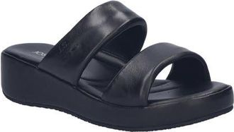 Josef Seibel Eve 05 Platform Wedge Slide Sandal in Black at Nordstrom, Size 11-11.5Us