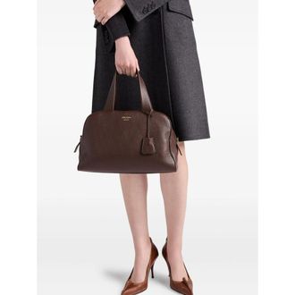 Prada Large Leather Top-handle Tote Bag