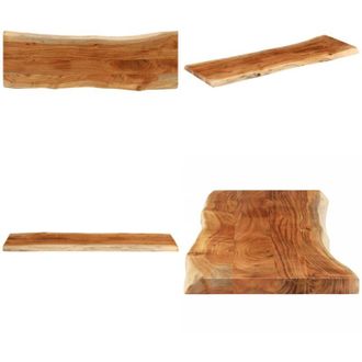 vidaXL Piano Tavolo 120x40x3,8 cm Rettangolare Legno Acacia Bordi Vivi - Piano in acacia - Tavolo da bar