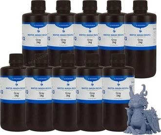 OEM Resina Lavable Con Agua, Alta Precisi&oacute;n, F&oacute;rmula De Bajo Olor, 10 Kg, Color Gris
