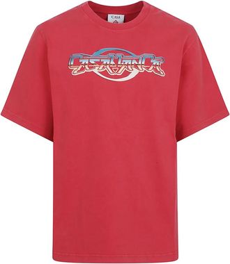 Casablanca T-Shirts, male, Red, L, Red T-Shirt Stylish Addition Wardrobe