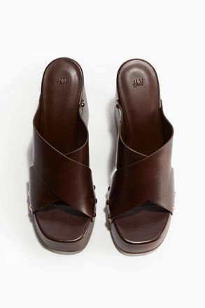 H&M Sandaletten mit Keilabsatz - Beige