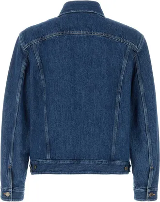 Valentino Garavani Mens Denim Jacket Blue Cotton