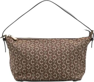 Celine Pre-owned Shoulder Bags, female, Brown, Size: ONE SIZE Pre-owned Vintage Canvas Shoulder Bag