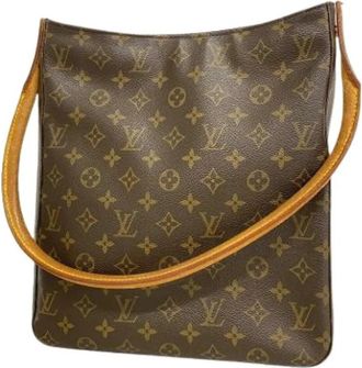 Louis Vuitton Pre-owned Canvas Shoulder Bag - Dames - Vintage Schoudertas - Bruin - ONE Size - Vintage