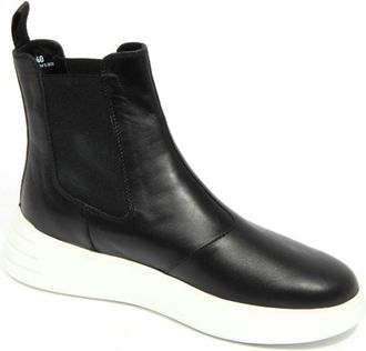 Hogan Rebel Chelsea leren laarzen - Dames - Chelseaboots - Zwart - 36 EU - Leer - Schoenen