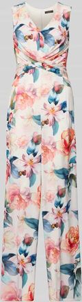 Vera Mont Regular Fit Jumpsuit mit floralem Allover-Print in Orange, Gr&ouml;&szlig;e 38