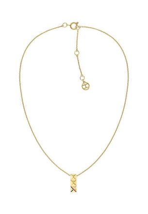 Tommy Hilfiger Womens 2780913 Ladies Necklace - Gold Stainless Steel - One Size