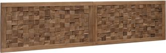 vidaXL Cabecero De Cama Natural Madera De Teca Maciza Vidaxl