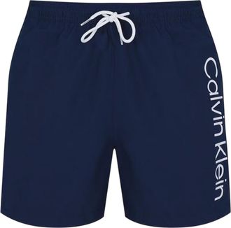 Calvin Klein Heren Polyester Zwemshort met Logo (Marine)