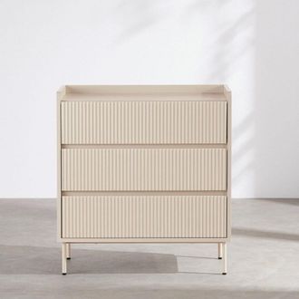 Maisons du monde C&oacute;moda de 3 cajones blanca 80 cm