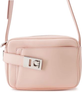 Ferragamo Pre-owned Ferragamo Small Leather Gancini Archive Camera Case Crossbody Ladies TUDX2XU0OQ2MCK98