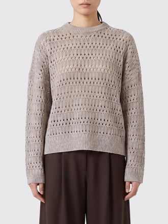 Brunello Cucinelli Pullover girocollo Brunello Cucinelli in misto lino con paillettes