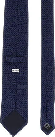 Pal Zileri Patterned Silk Jacquard Necktie - Navy