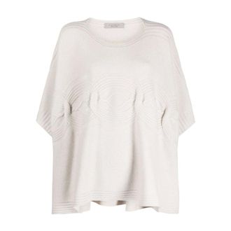 D.exterior Round-neck Knitwear, female, Beige, Size: M Cape Nude