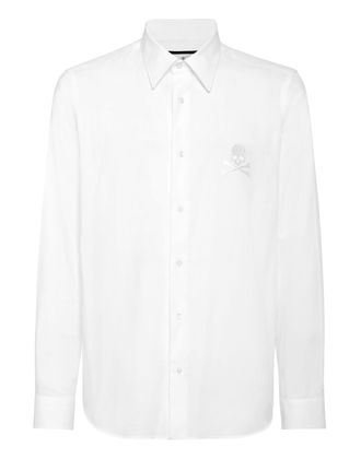 Philipp Plein Regular Fit Overhemd Visgraat