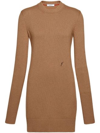 Ferragamo Cashmere mini dress - Toni neutri