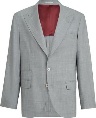 Brunello Cucinelli Virgin wool blazer in Grey at Nordstrom, Size 58 It