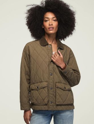 Lucky Brand Womens Quilted Jacket