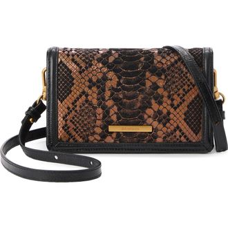 Brahmin Minuette Convertible Leather Crossbody Bag in Bronze Captivate at Nordstrom