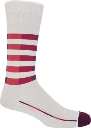 Peper Harow Quad Stripe Mens Socks - Cream