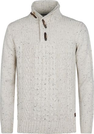 Petrol Industries Heren Ribgebreide Trui Hamilton - Wit