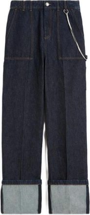 Max Mara Onorata Wide Jeans - Dames - Loose Fit Jeans - Blauw - L - Katoen - Jeans