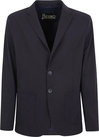 Herno Heren, Jassen, Blauw, Maat: M Poliester