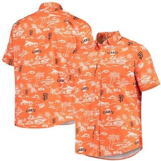 Reyn Spooner Mens Reyn Spooner Orange San Francisco Giants Kekai Button-Down Shirt at Nordstrom, Size Small