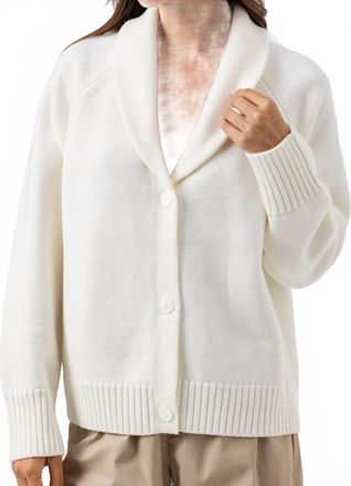 Sundays Pb Cardigan With Shawl Collar In White