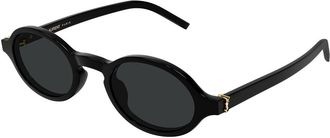 Saint Laurent SL M161 001 Mens Sunglasses Black Size 48 - Free RX Lenses - Free RX Lenses