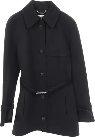 Fendi 2010s button coat - Black