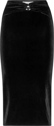 Philipp Plein Midi Rok met Cut-Outs - Dames - Kokerrokken - Zwart - M - Rokken