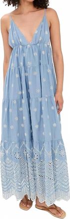 Misa Louka Dress In Periwinkle Scallop