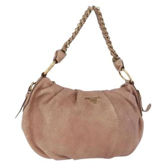 Prada Pre-owned Shoulder Bags, female, Pink, Size: ONE SIZE Pre-owned Vintage Shoulder Bag