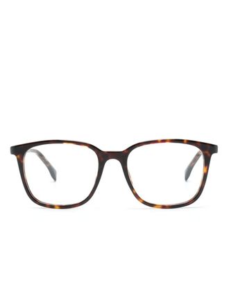 BOSS tortoiseshell square-frame glasses - Brown