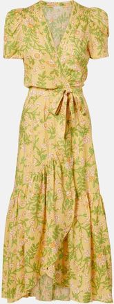 Poupette St Barth Vestido envolvente Baba de algod&oacute;n floral